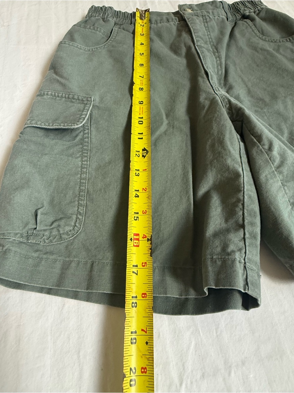 Vintage Columbia Gorpcore Cotton Cargo Shorts Women's Size 6 Sage Green Granola - Picture 4 of 7